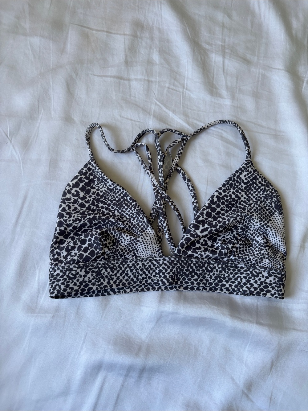 acacia swimwear Awapuhi top in Snake print